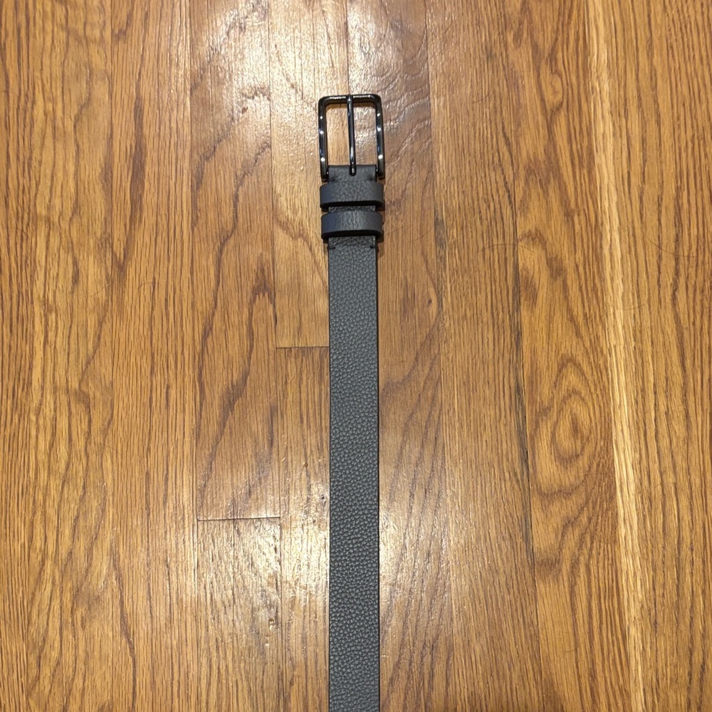 Calvin Klein Gray Textured Belt